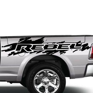 Camo Ram Truck Logo - Dodge Ram Rebel Splash Grunge Logo Truck Vinyl Decal Graphic