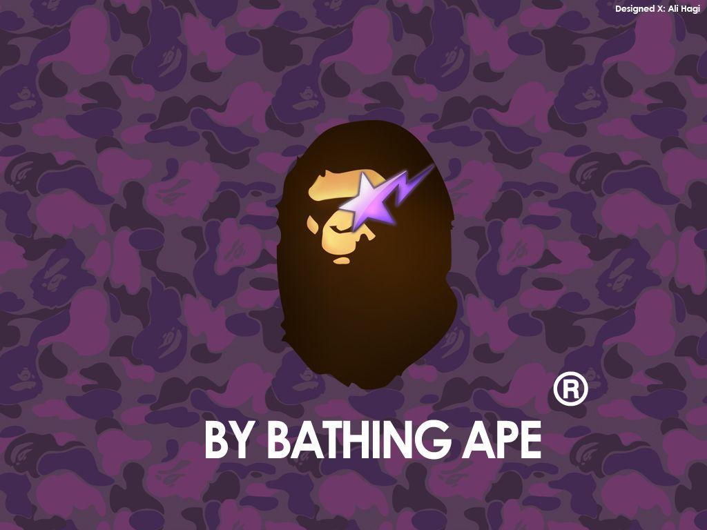 Purple BAPE Camo Logo - Purple Bape Camo Wallpaper - WallpaperSafari