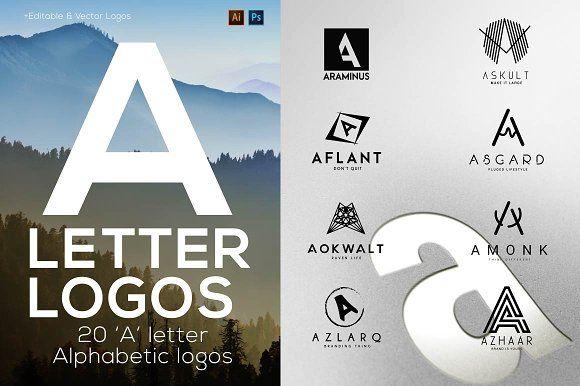 Letter a Logo - 520 A to Z Logos Bundle ~ Logo Templates ~ Creative Market