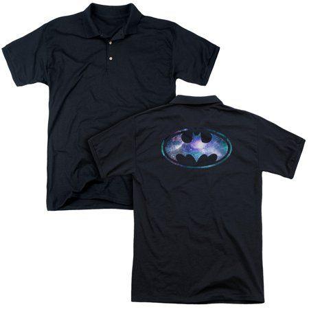 DC Galaxy Logo - Batman DC Comics Galaxy Logo Adult Back Print Polo T Shirt