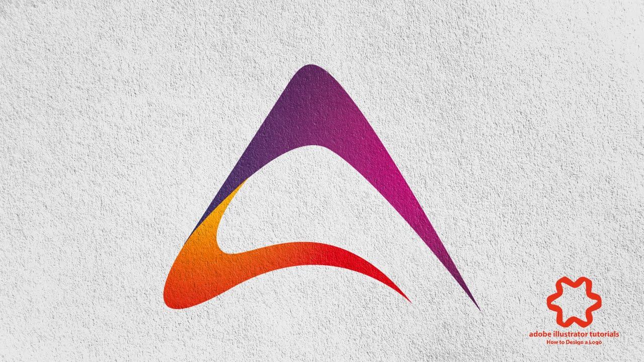 Letter a Logo - Adobe Illustrator CC - Quick Letter A Logo Design (No Speed art ...