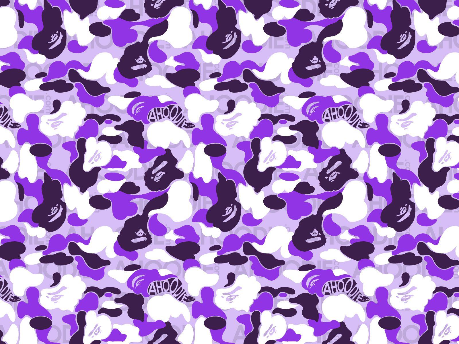 Purple BAPE Camo Logo - Bape Camo Wallpaper CED - Std Test Guide