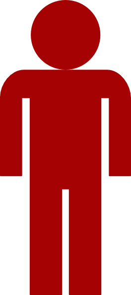 Red Person Logo - Red Man Symbol Clip Art at Clker.com - vector clip art online ...