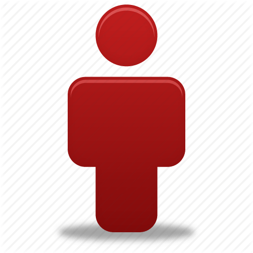 Red Person Logo - human, male, man, people, person, profile, red, user icon | Icon ...