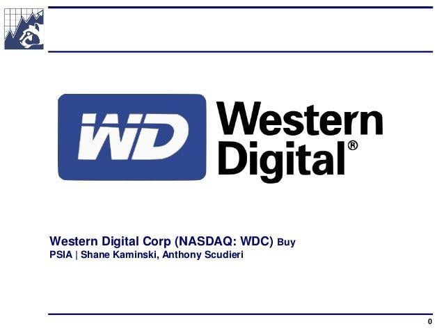 Western Digital Corporation Logo - Western Digital Corporation Stock Pitch Kaminski, Scudieri