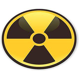 Black and Yellow Round Logo - Buy Rikki Knight Yellow Black Nuclear Hazard Sign Design Lightning