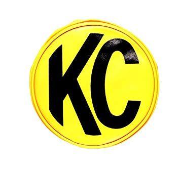 Black and Yellow Round Logo - KC HiLiTES 5101 6 Round Yellow Vinyl Light Cover w