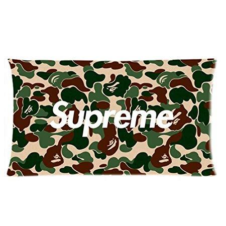 Supreme X BAPE Logo - TrendSetter Supreme X Bape Custom Pillowcase Cushion Pillow Case