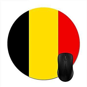 Black and Yellow Round Logo - Amazon.com : Smity 106 Round Mousepads Black Yellow Red Flag That is