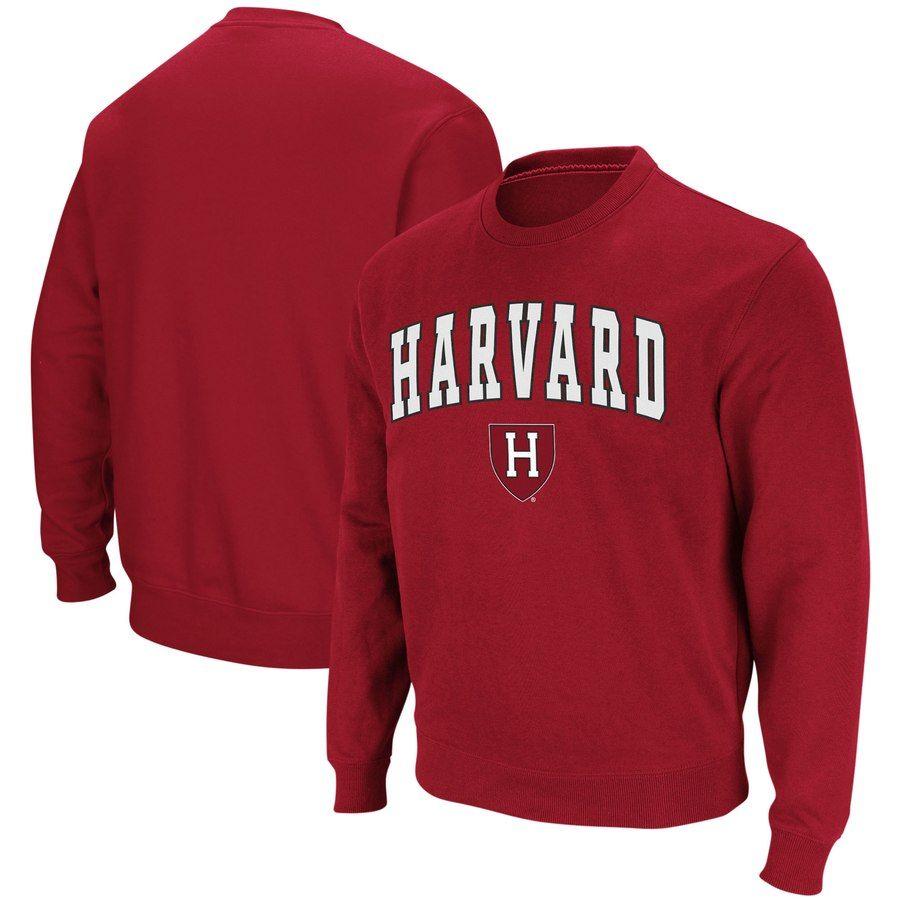 Harvard Crimson Logo - Harvard Crimson Colosseum Arch & Logo Crew Neck Sweatshirt - Crimson