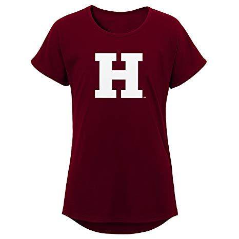 Harvard Crimson Logo - Amazon.com : NCAA Harvard Crimson Youth Girls Primary Logo Dolman