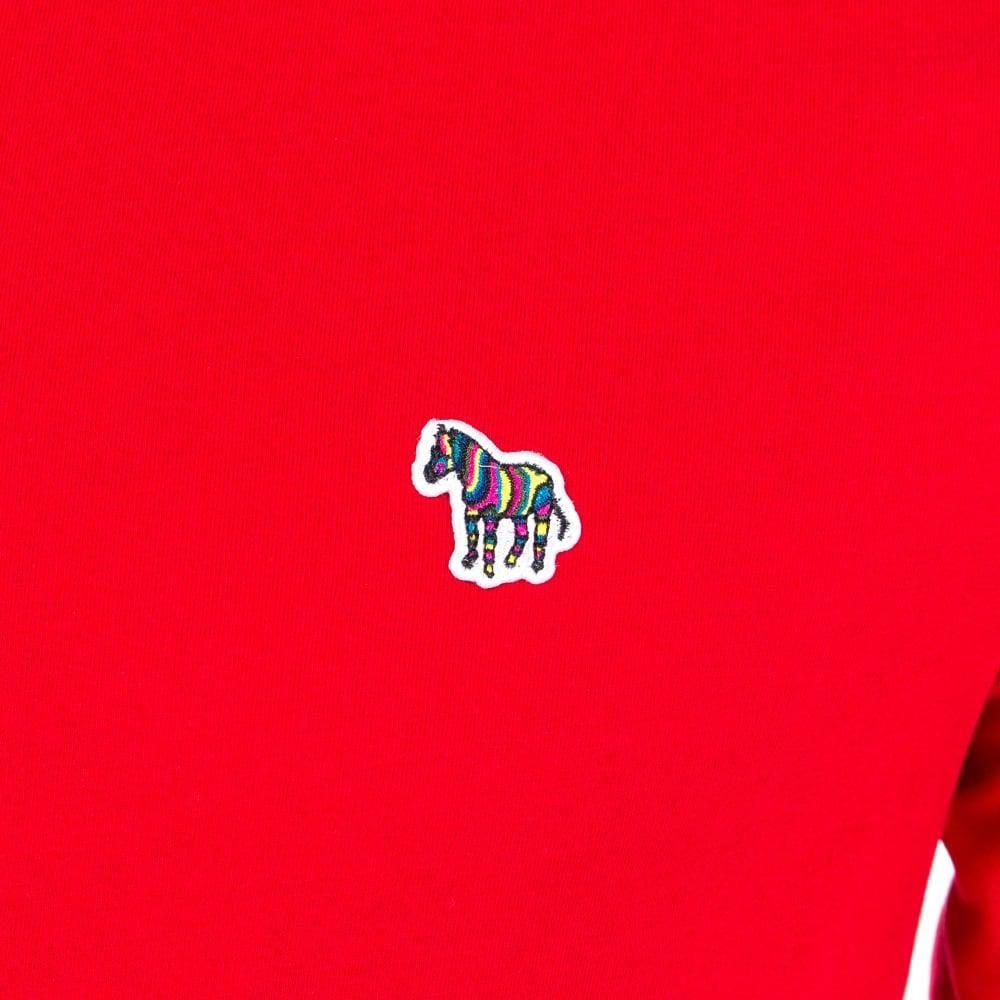 Red Zebra Logo - Paul Smith Zebra Logo T Shirt In Red For Men