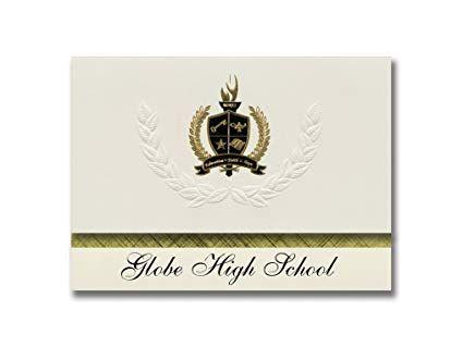 Gold Foil Globe Logo - Amazon.com : Signature Announcements Globe High School (Globe, AZ ...