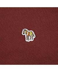 Red Zebra Logo - Lyst - Paul Smith Dark Red Zebra Logo Organic-Cotton Sweatshirt in ...