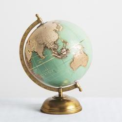 Gold Foil Globe Logo - 8” Green With Gold Foil Globe. The Beauty Of The Journey