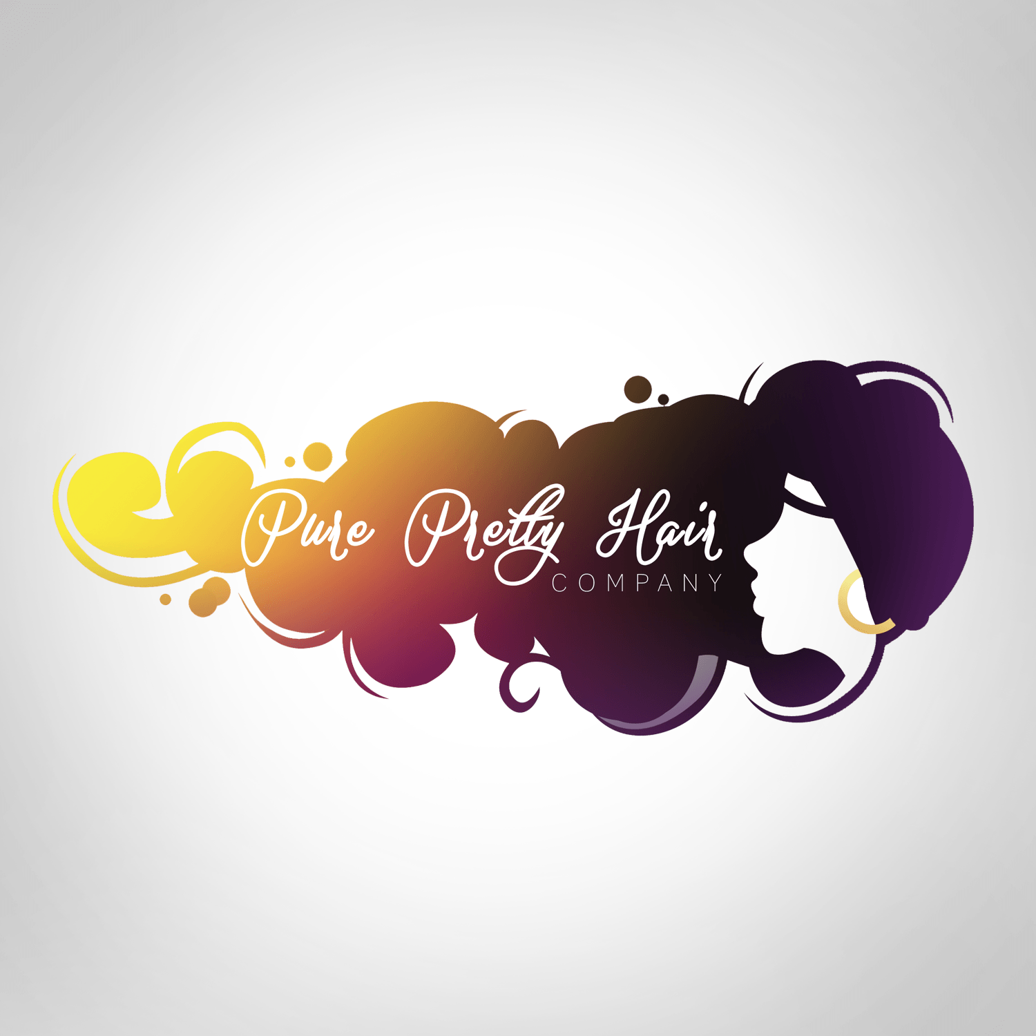 Hair Company Logo - Logo Design for Pure Pretty Hair Company #logo #design #business ...