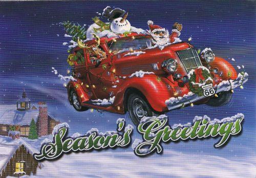 Christmas Boomerang Logo - Route 66 Christmas Card, Elvis Card, Marilyn Card, Novelty Card ...