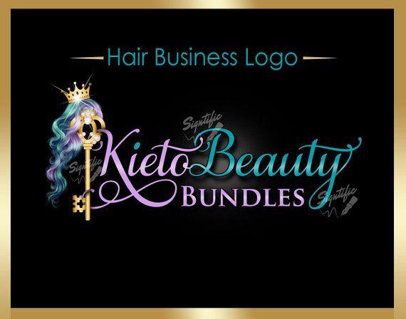 Hair Company Logo - Hair Extensions Logo Hair Company Logo Bling Key Logo Hair | Etsy