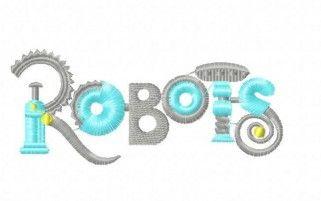Robots Movie Logo - Disney Robots Movie Logo Embroidery Design