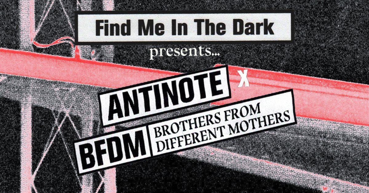 Dark X Logo - RA: Find Me In The Dark x Antinote x Brothers From Different Mothers ...