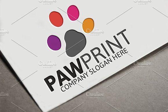 Paw Print Logo - Paw Print Logo Logo Templates Creative Market
