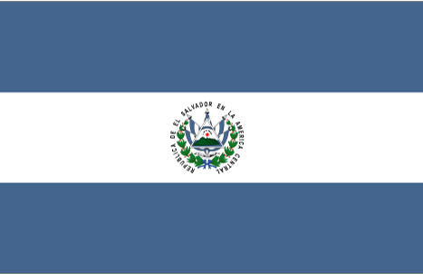 Round White with Blue Lines Logo - Flags