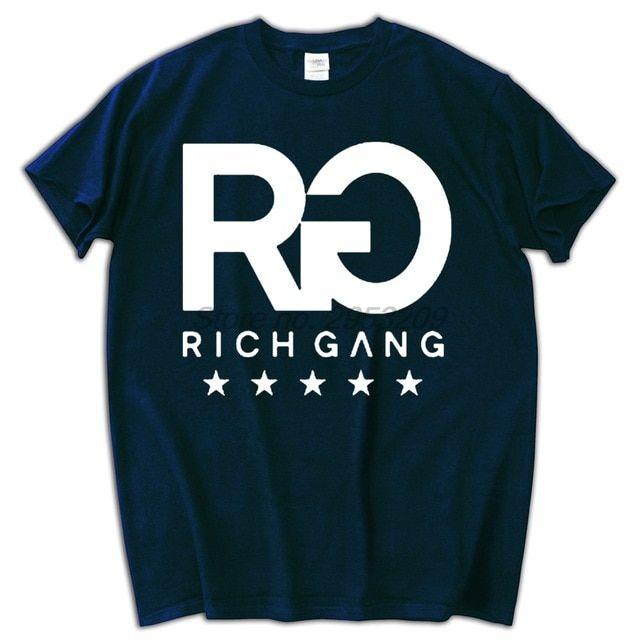 Young Money Cash Money Logo - Rich Gang Stars Cotton T shirt brand Young Money Cash Lil Wayne Thug ...