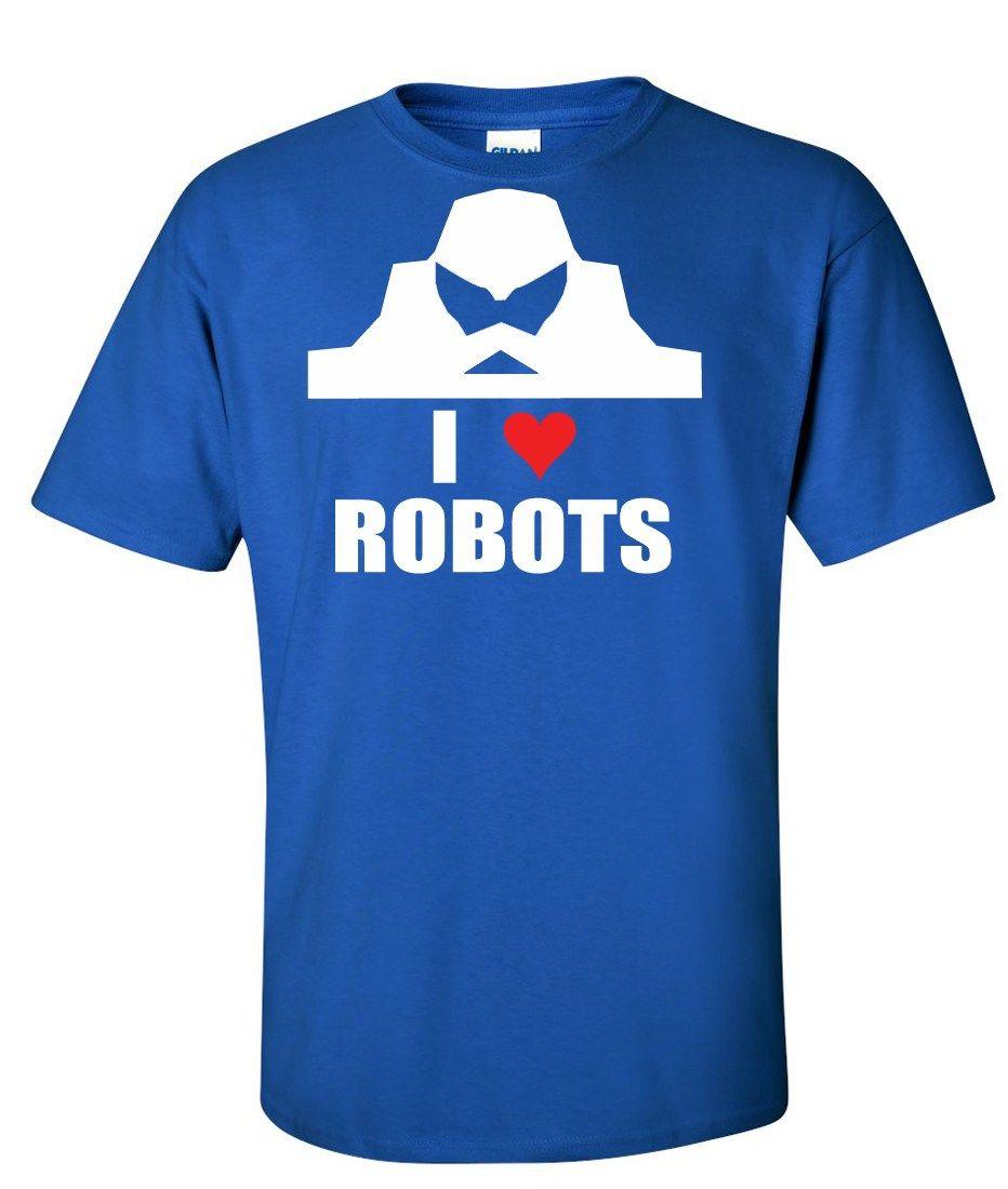 Robots Movie Logo - I love Robots Pacific Rim Movie Logo Graphic T Shirt - Supergraphictees