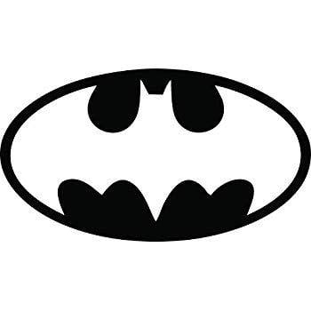 Batman Black and White Circle Logo - Amazon.com: Batman Logo Decal / Sticker - Black 4