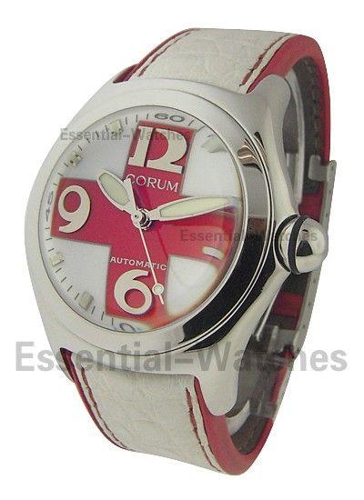 Red Cross Watch Logo - 82.150.20 Corum Bubble XL Size Steel | Essential Watches