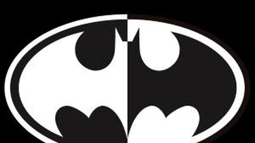Batman Black and White Circle Logo - New life for old Batman comic - CNET