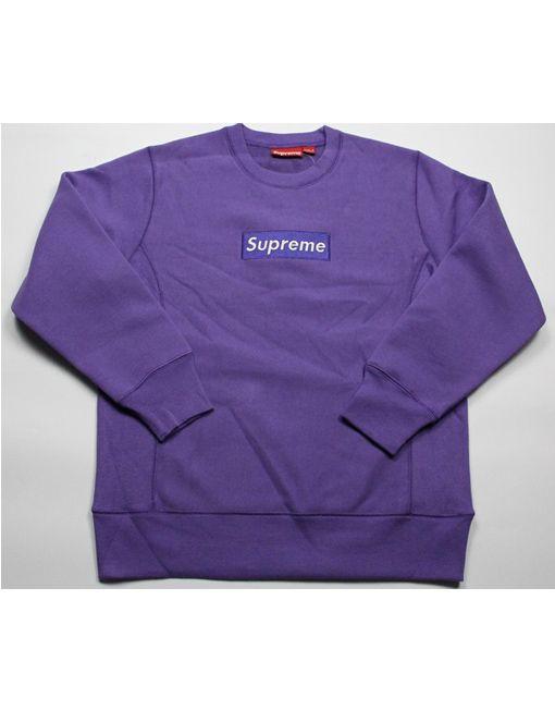 Purple Supreme Box Logo - Supreme Box Logo Crewneck (Purple) – UrbanTees