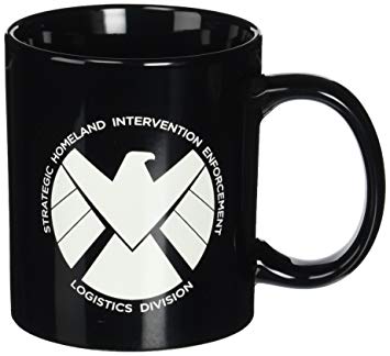 Clear Shield Logo - ICUP Marvel Agents Of Shield Logo Ceramic Mug, 20 Ounce, Clear