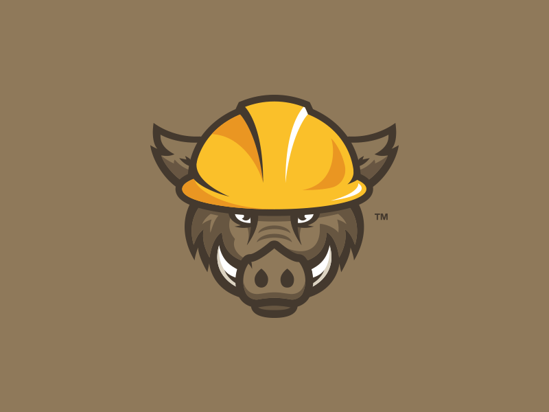 Hog Face Logo - Hog Logo