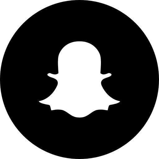 Black W Circle Logo - App, b/w, logo, media, popular, snapchat, social icon