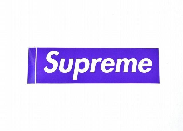 Purple Supreme Box Logo - used select shop Greed: SUPREME (shupurimu) Purple Box Logo Sticker ...