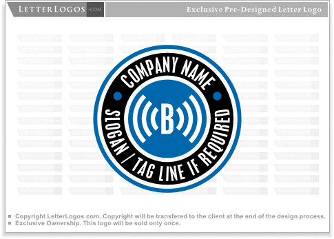 B in Circle Logo - Letter B Logos