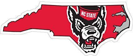 NC State Wolfpack Logo - Amazon.com : NC State Wolfpack State Logo Magnet (3