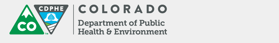 CDPHE Logo - Department of Public Health and Environment |