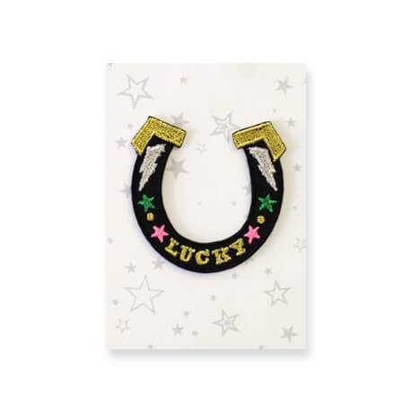 Lucky Horse Shoe Logo - Lucky Horse Shoe Iron On Patch by Petra Boase – Junior Edition