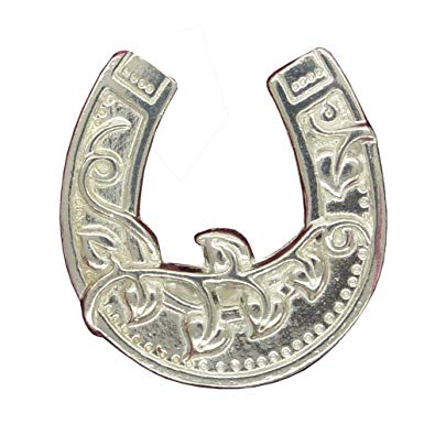 Lucky Horse Shoe Logo - Horseshoe Brooch, Lucky Horse Shoe Brooch, Handmade, in Fine Pewter ...