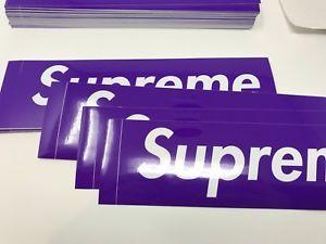 Supreme Purple Logo - Supreme Purple box logo sticker 2012 New Rare 1x 5x 10x bulk orders ...