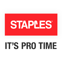 Pro Time Staples Logo - STAPLES IT'S PRO TIME