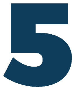 Blue Number 5 Logo - NAI: Global Leader in Custom Interconnect Solutions