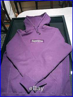 Purple Supreme Box Logo - supreme purple box logo hoodie