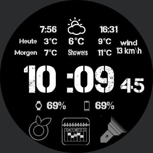 Red Triangle Face Logo - Phil only analog red triangle for G Watch R - FaceRepo