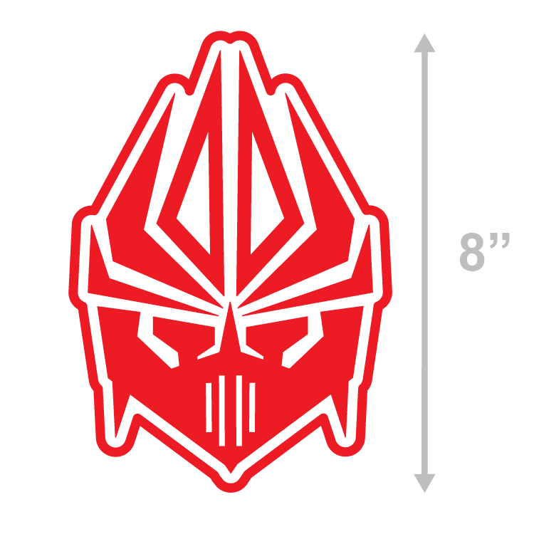 Red Triangle Face Logo - FACE LOGO