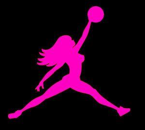 Girl Air Jordan Logo - Air Jordin T shirt - HOT PINK Chicago Bulls 23 Female Girl Jordan ...