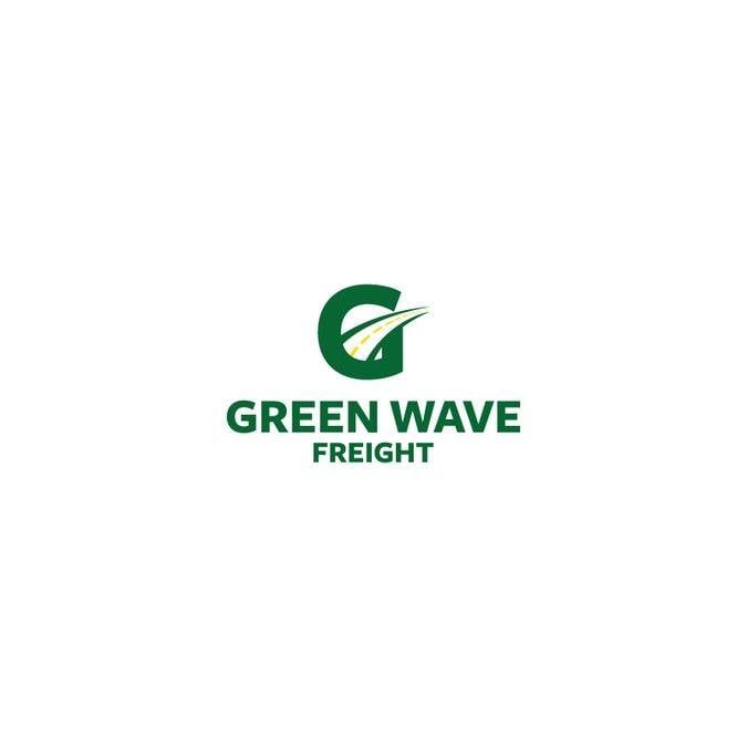 Freight Company Logo - Green Wave Freight Shipping Company Logo. Logo design contest