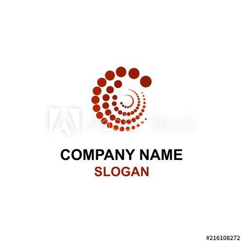 Red Dot Company Logo - Abstract red dot circle logo. - Buy this stock vector and explore ...